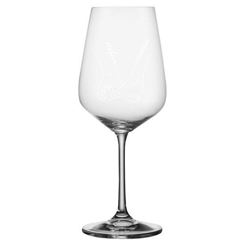 Personalisiertes Kelchglas "Hände"
