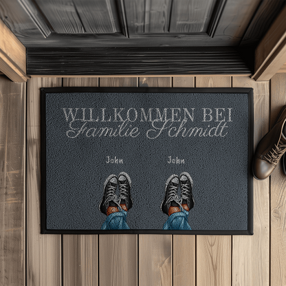 Personalisierte Fußmatte “Nachname”