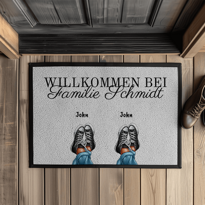 Personalisierte Fußmatte “Nachname”