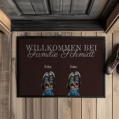 Personalisierte Fußmatte “Nachname”