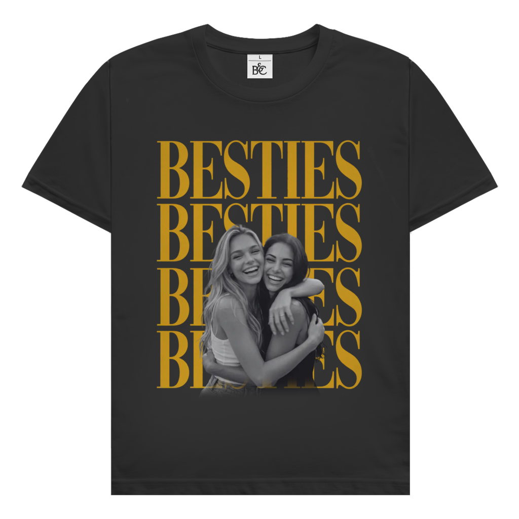 Personalisiertes T-Shirt "Besties Retro"