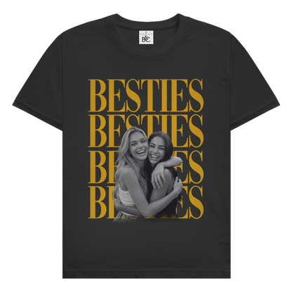 Personalisiertes T-Shirt "Besties Retro"