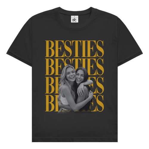 Personalisiertes T-Shirt "Besties Retro"