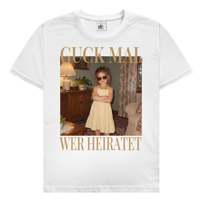 Personalisiertes Oversized T-Shirt "Guck mal wer heiratet"