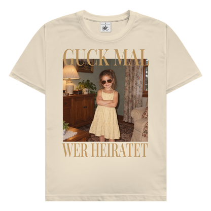 Personalisiertes Oversized T-Shirt "Guck mal wer heiratet"