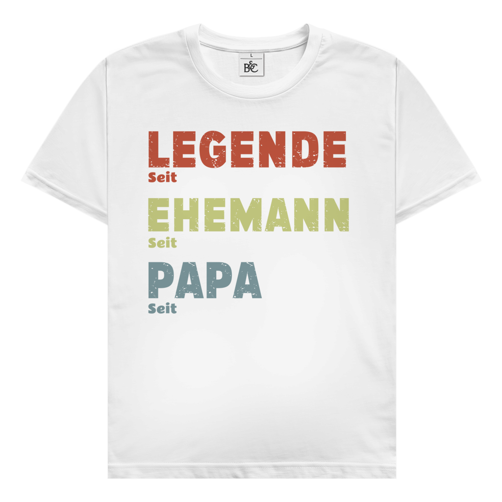 Personalisiertes T-Shirt “Legende, Ehemann, Papa”