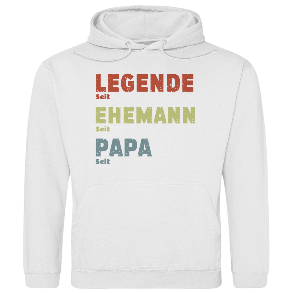 Personalisierter Hoodie “Legende, Ehemann, Papa”