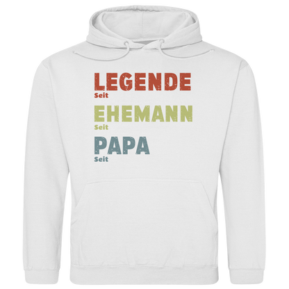 Personalisierter Hoodie “Legende, Ehemann, Papa”