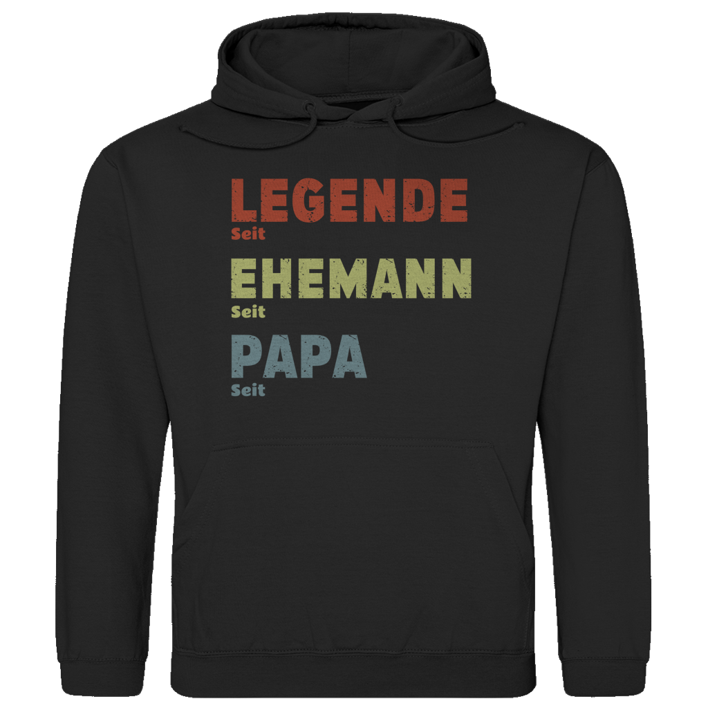 Personalisierter Hoodie “Legende, Ehemann, Papa”