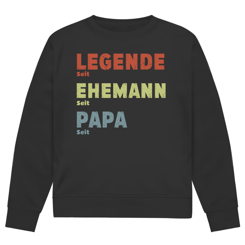 Personalisierter Sweater “Legende, Ehemann, Papa”
