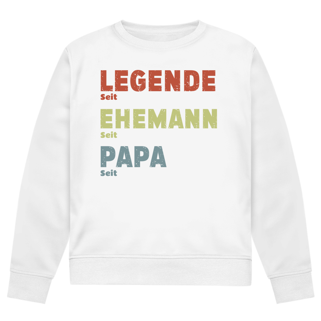 Personalisierter Sweater “Legende, Ehemann, Papa”