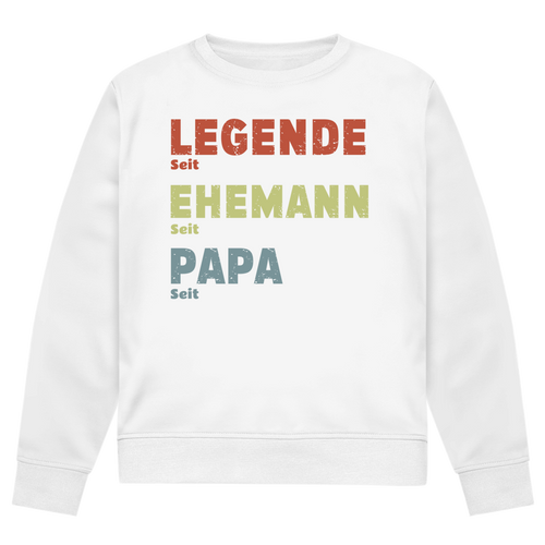 Personalisierter Sweater “Legende, Ehemann, Papa”