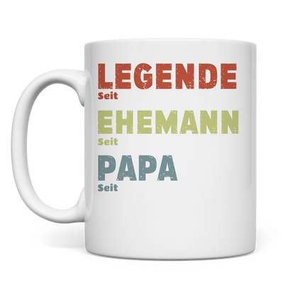 Personalisierte Tasse “Legende, Ehemann, Papa”