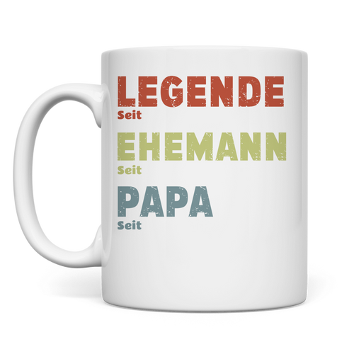 Personalisierte Tasse “Legende, Ehemann, Papa”