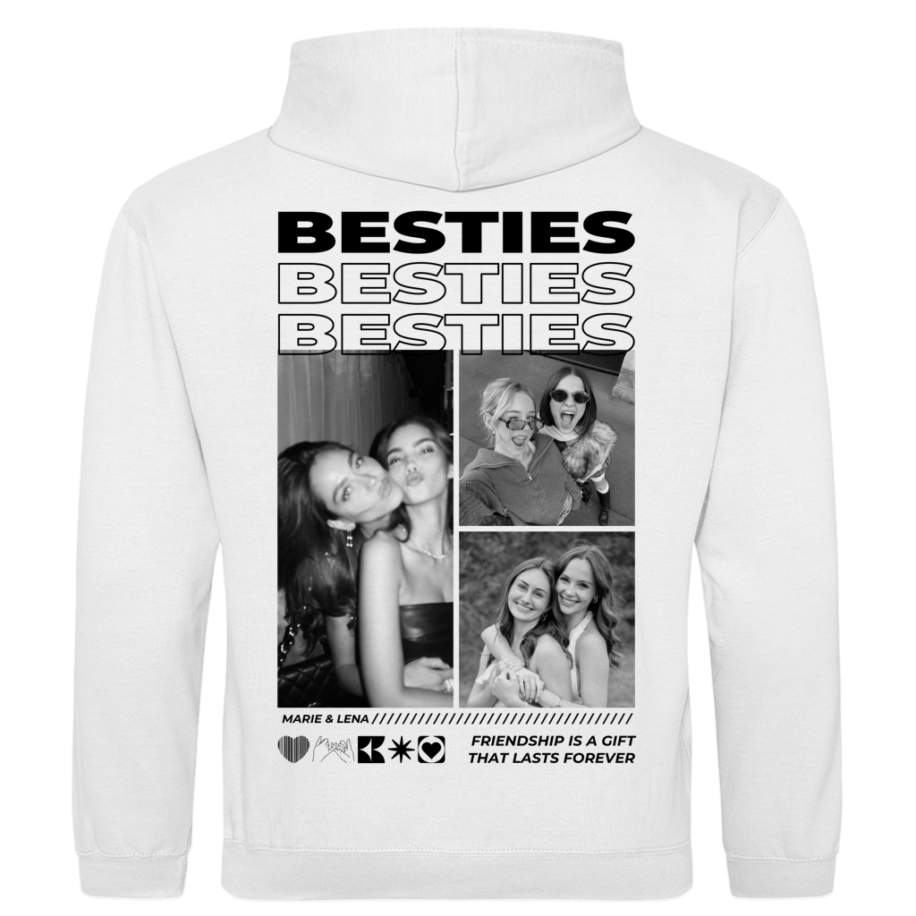 Personalisierter Hoodie "Besties"