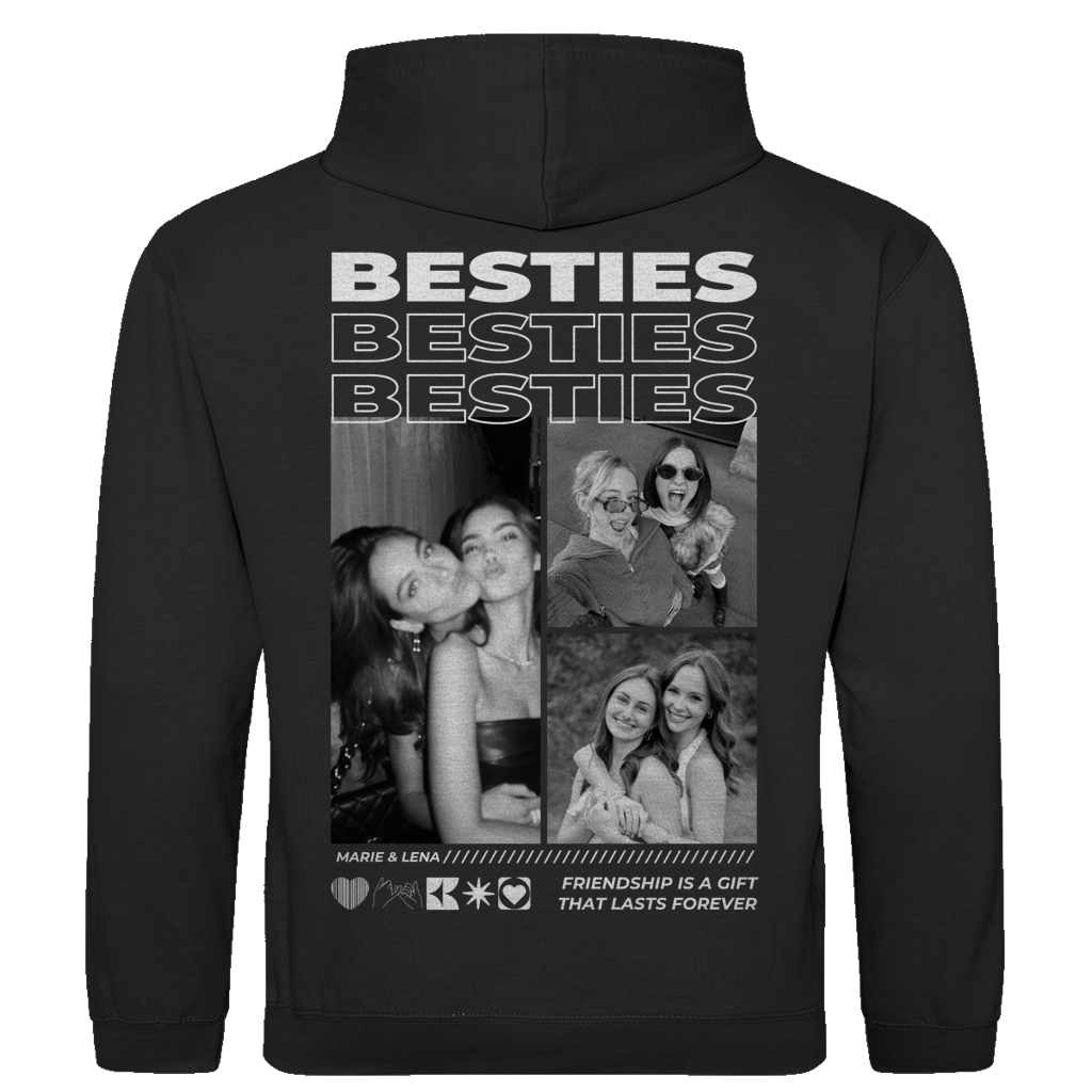 Personalisierter Hoodie "Besties"