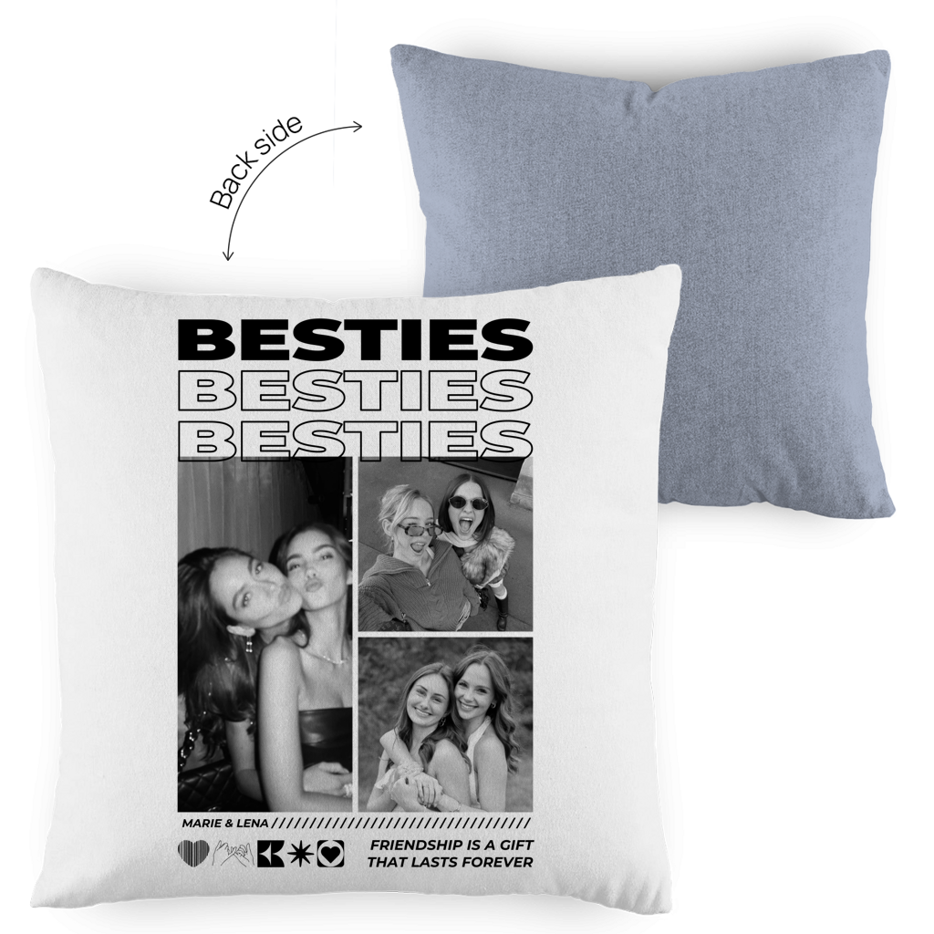 Personalisiertes Kissen "Besties"