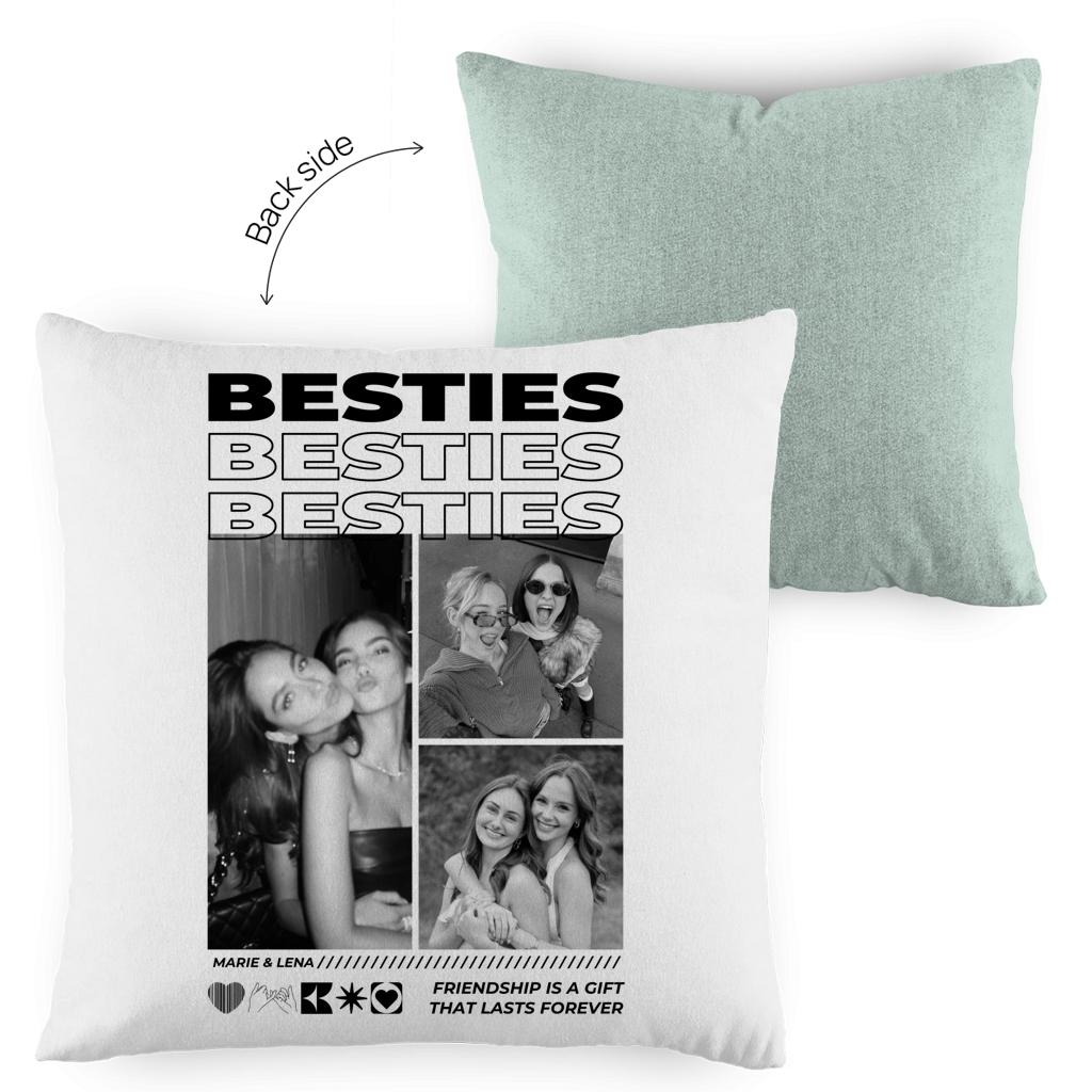 Personalisiertes Kissen "Besties"