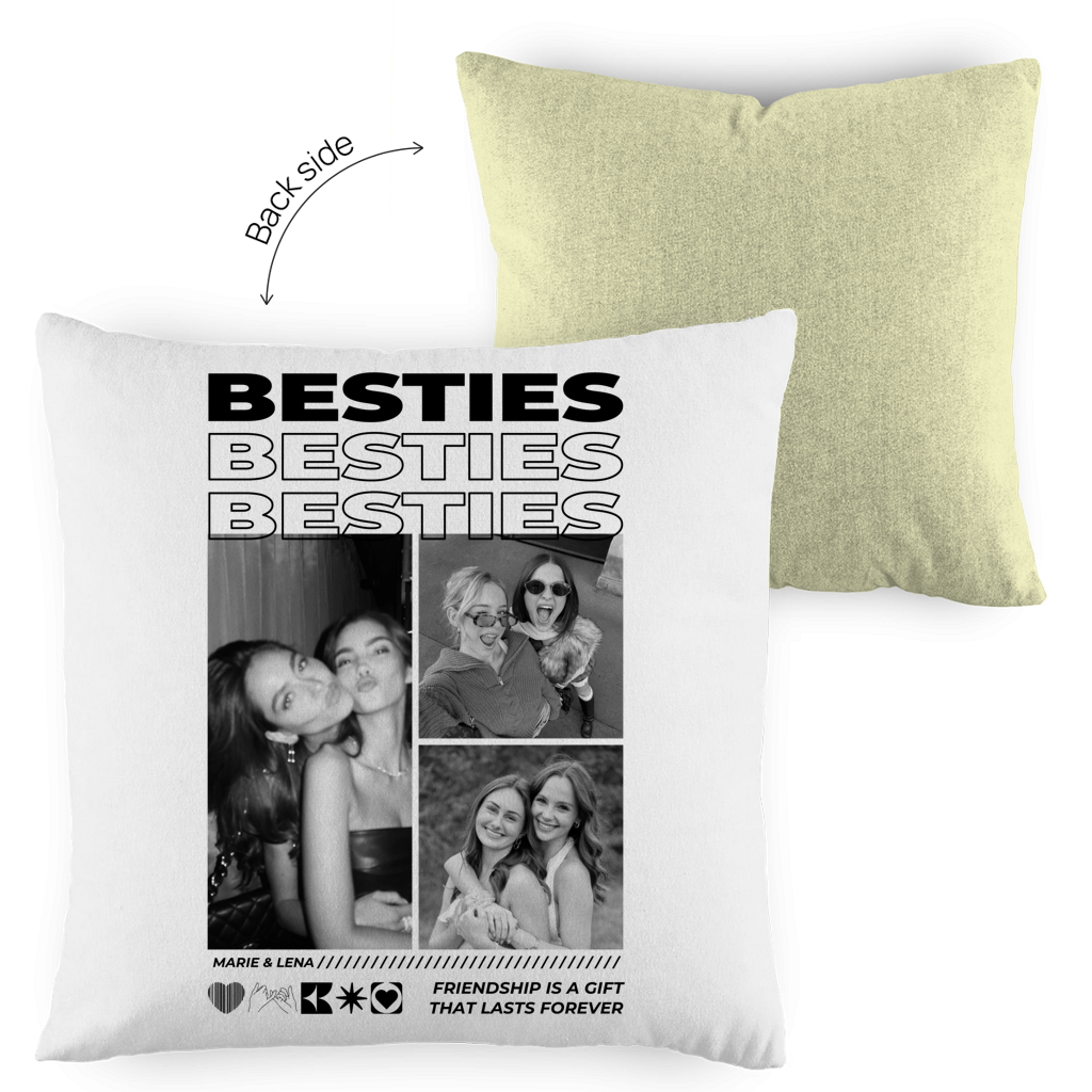 Personalisiertes Kissen "Besties"