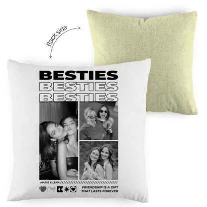 Personalisiertes Kissen "Besties"