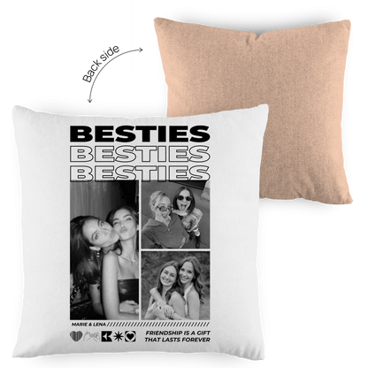 Personalisiertes Kissen "Besties"