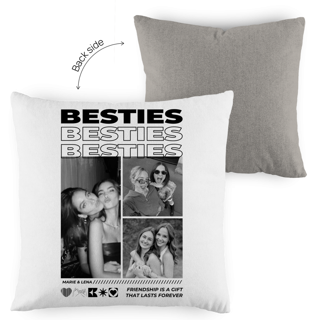 Personalisiertes Kissen "Besties"