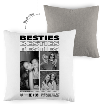 Personalisiertes Kissen "Besties"