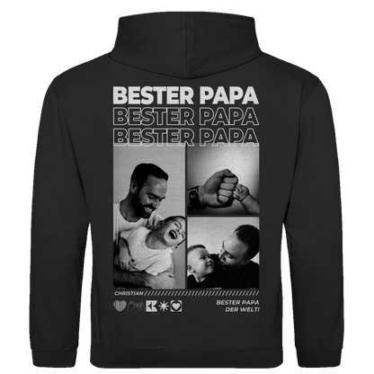 Personalisierter Hoodie mit Fotos "Papa"