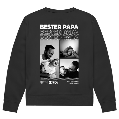 Personalisierter Sweater mit Fotos "Papa"