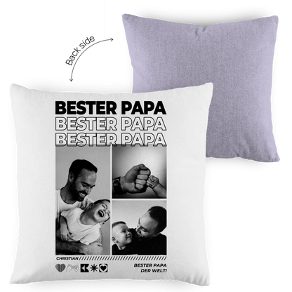 Personalisiertes Kissen mit Fotos "Papa"
