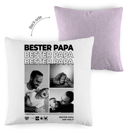 Personalisiertes Kissen mit Fotos "Papa"