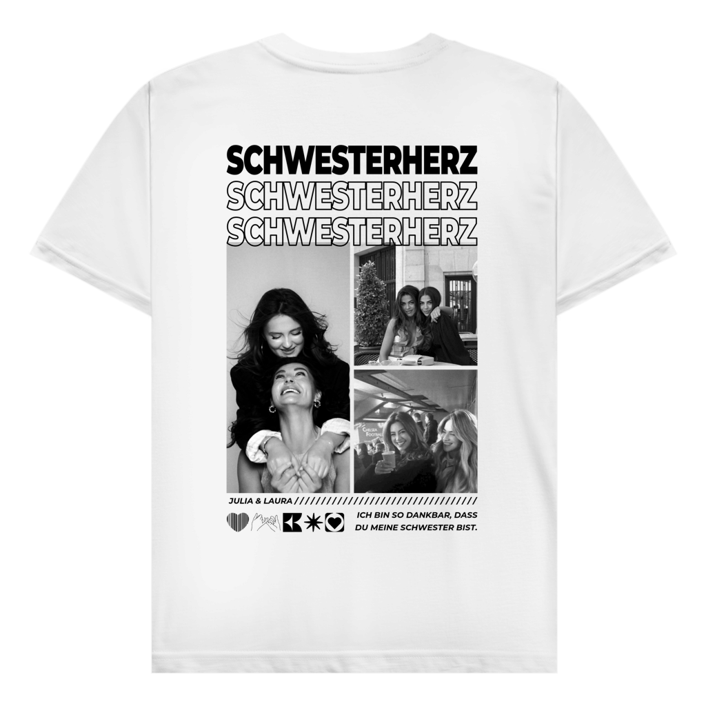 Personalisiertes T-Shirt "Beste Schwester"