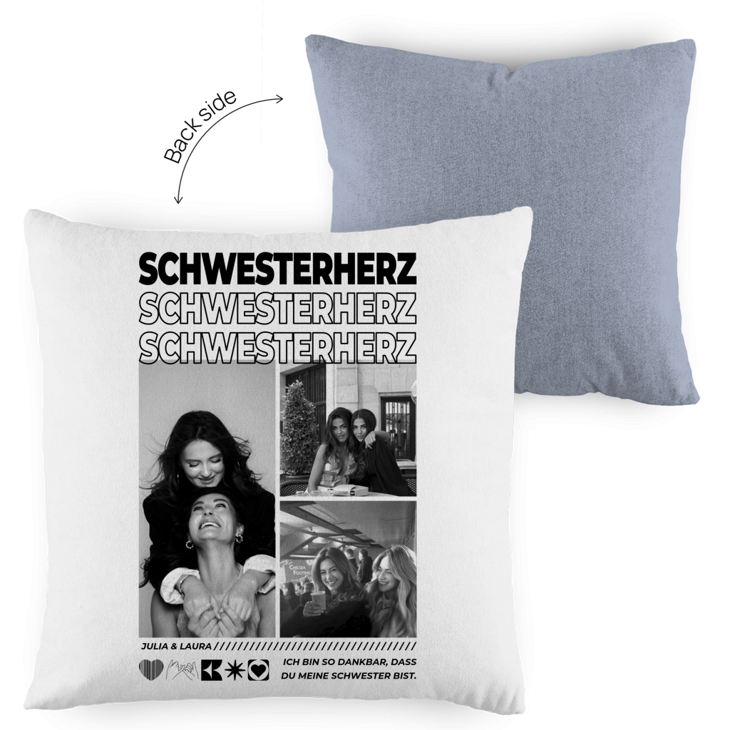 Personalisiertes Kissen "Beste Schwester"