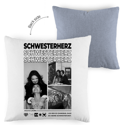 Personalisiertes Kissen "Beste Schwester"