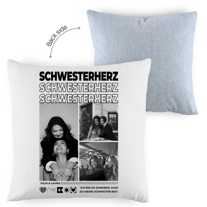 Personalisiertes Kissen "Beste Schwester"