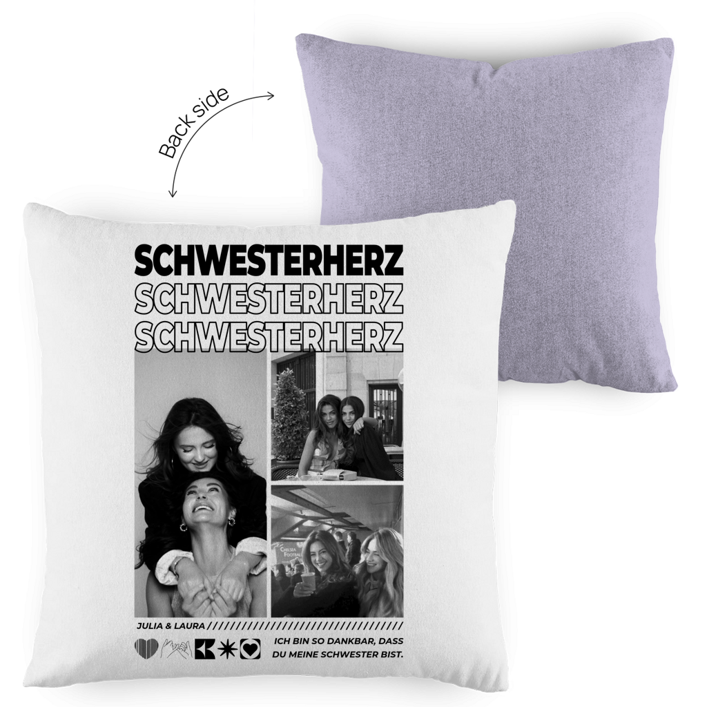 Personalisiertes Kissen "Beste Schwester"