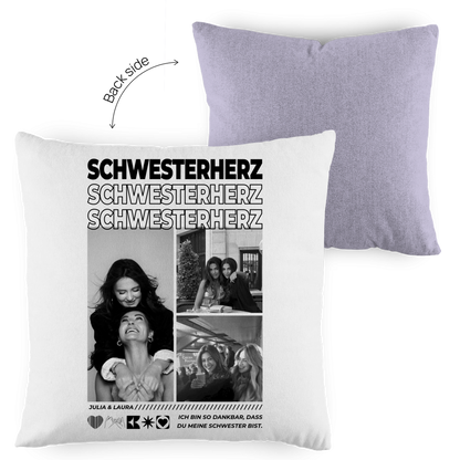 Personalisiertes Kissen "Beste Schwester"