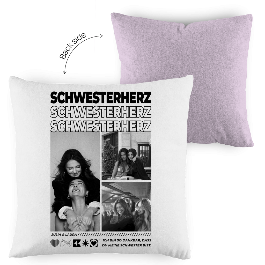 Personalisiertes Kissen "Beste Schwester"