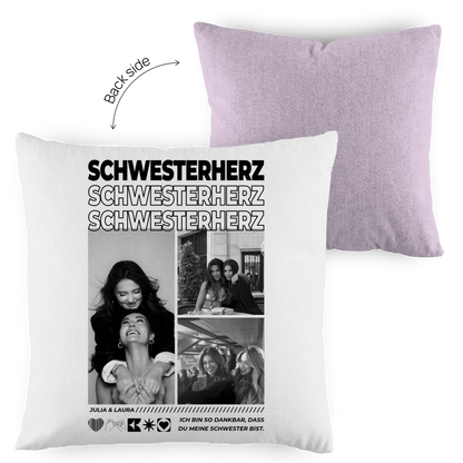 Personalisiertes Kissen "Beste Schwester"