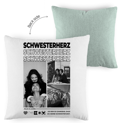 Personalisiertes Kissen "Beste Schwester"