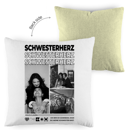 Personalisiertes Kissen "Beste Schwester"
