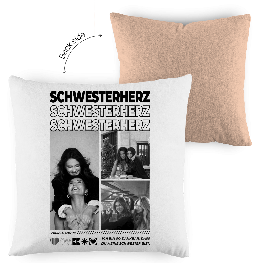 Personalisiertes Kissen "Beste Schwester"