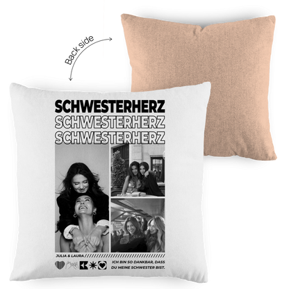 Personalisiertes Kissen "Beste Schwester"
