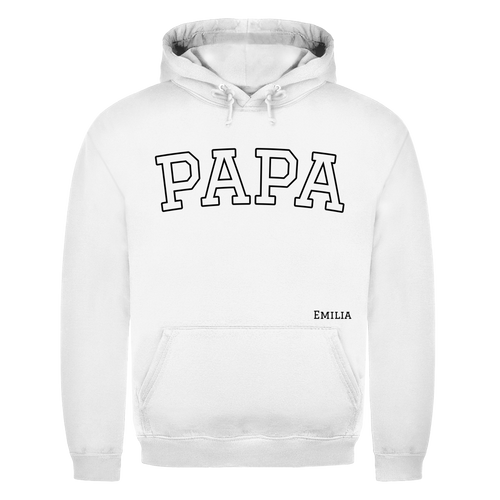 Personalisierter Hoodie "PAPA" mit Kindernamen