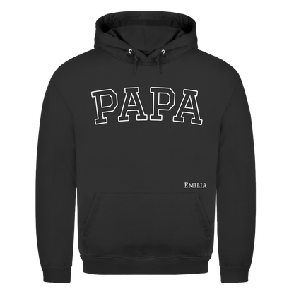 Personalisierter Hoodie "PAPA" mit Kindernamen