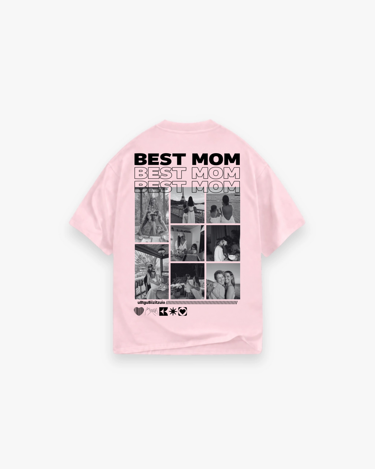 Personalisierte T-Shirt mit Fotos "Mama"