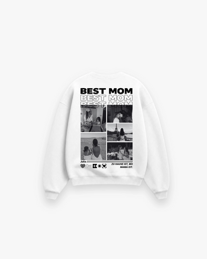 Personalisierter Sweater mit Fotos "Mama"
