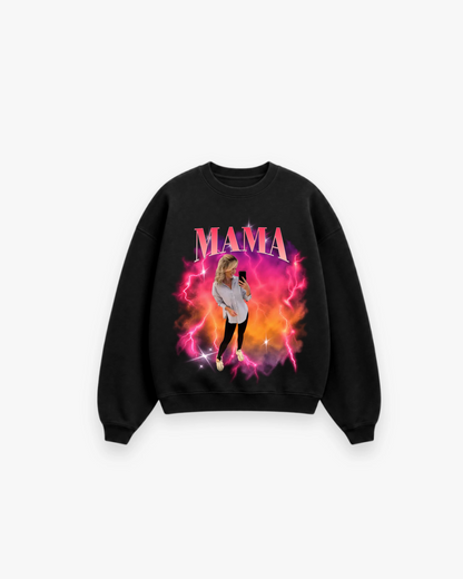 Personalisierter Sweater Vintage Bootleg "Mama"