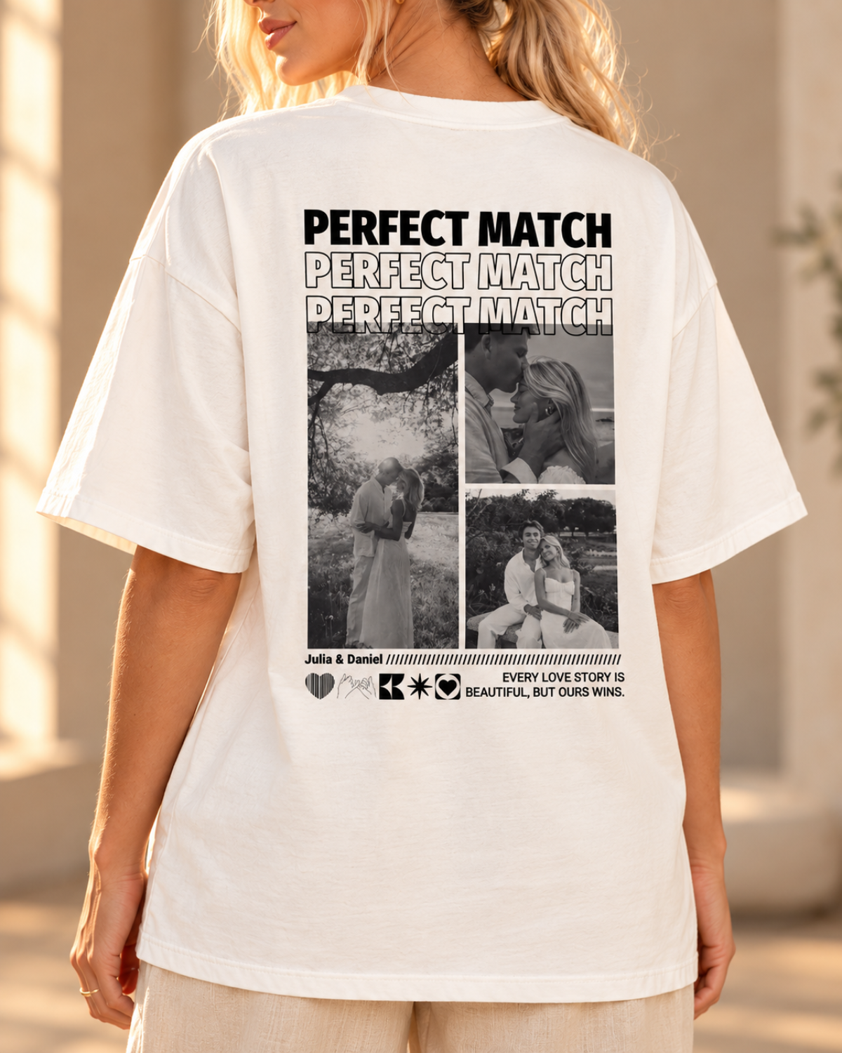 Personalisiertes T-Shirt "Perfect Match"