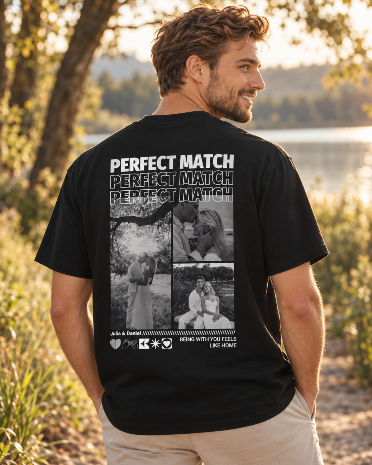 Personalisiertes T-Shirt "Perfect Match"